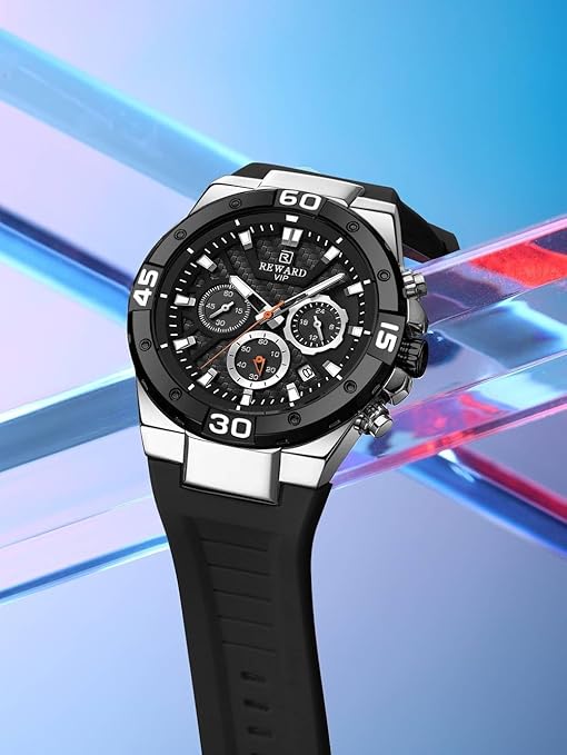 Luxury Black Chronograph Timepiece for Men